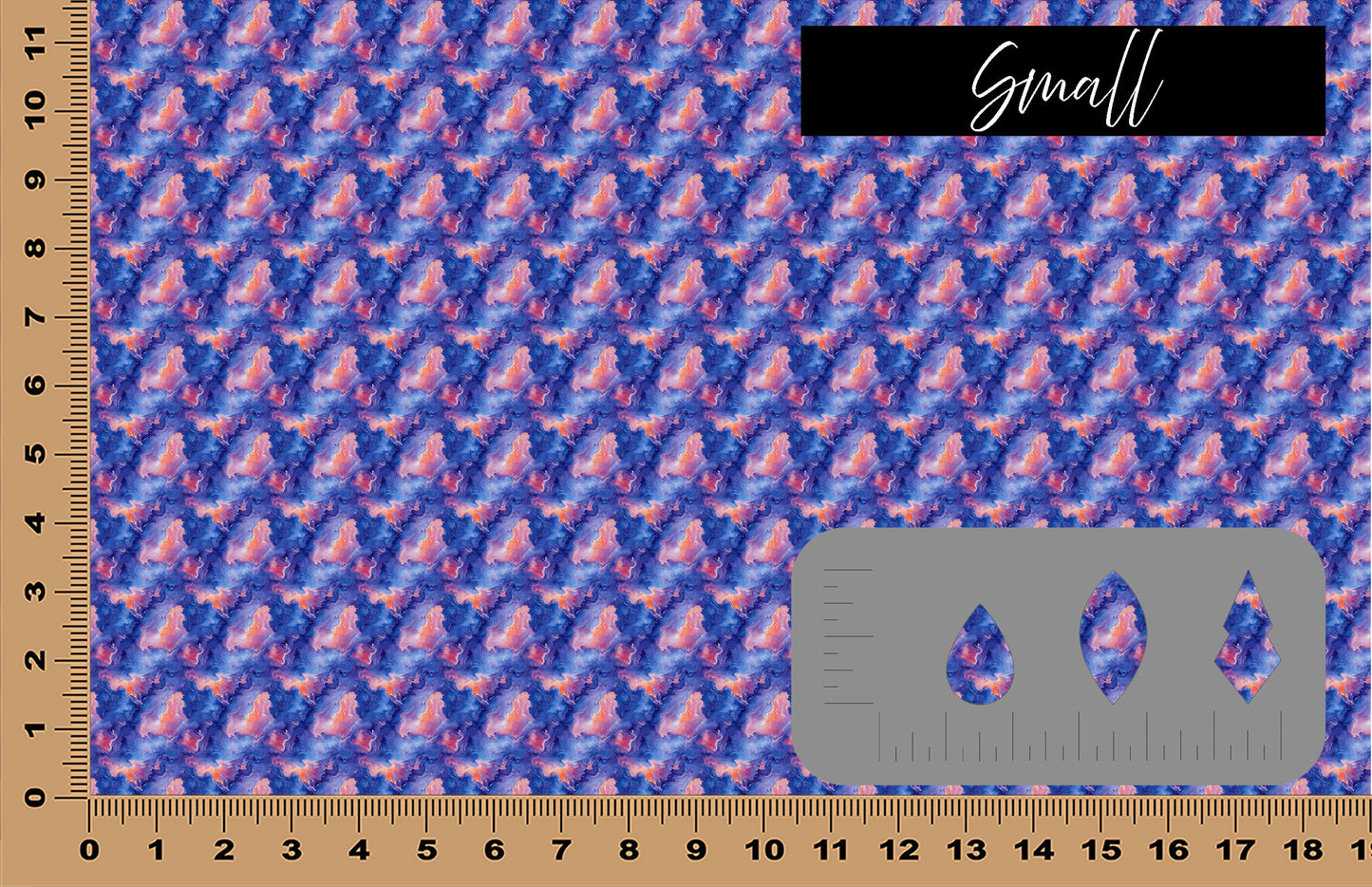 DecoCraft - Marble - Abstract Blue, Orange, & Pink