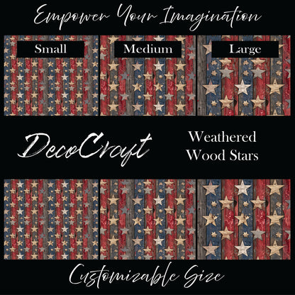 DecoCraft - Americana - Weathered Wood Stars