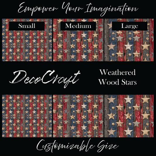 DecoCraft - Americana - Weathered Wood Stars