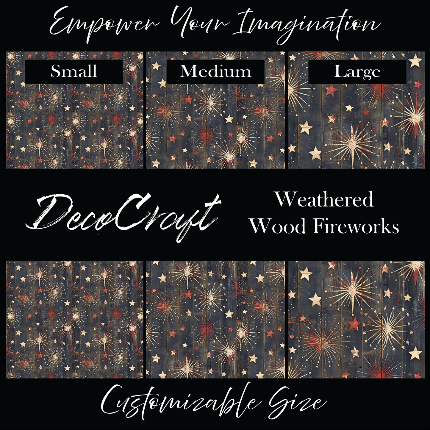 DecoCraft - Americana - Weathered Wood Fireworks