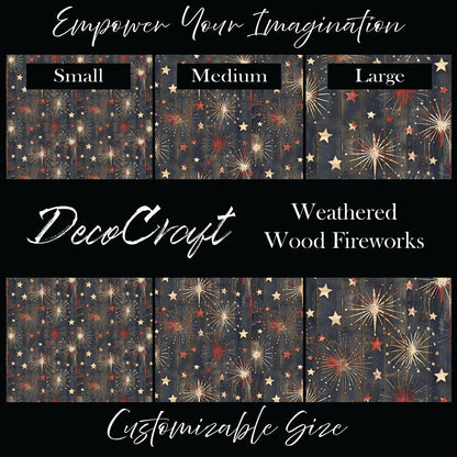 DecoCraft - Americana - Weathered Wood Fireworks