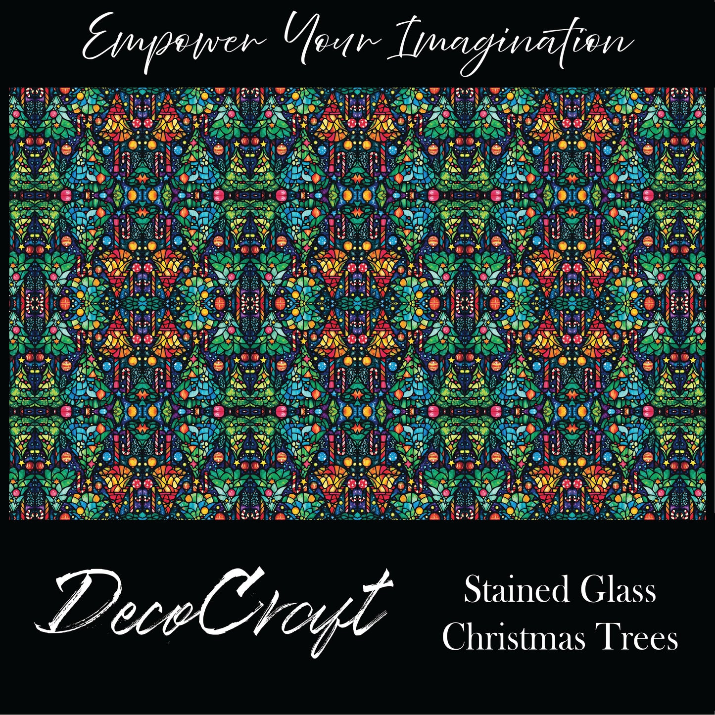 DecoCraft - Stained Glass - Christmas Trees