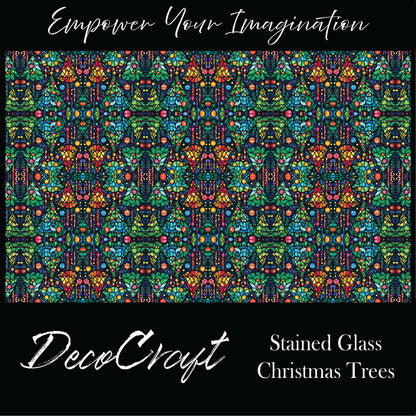 DecoCraft - Stained Glass - Christmas Trees
