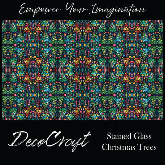 DecoCraft - Stained Glass - Christmas Trees