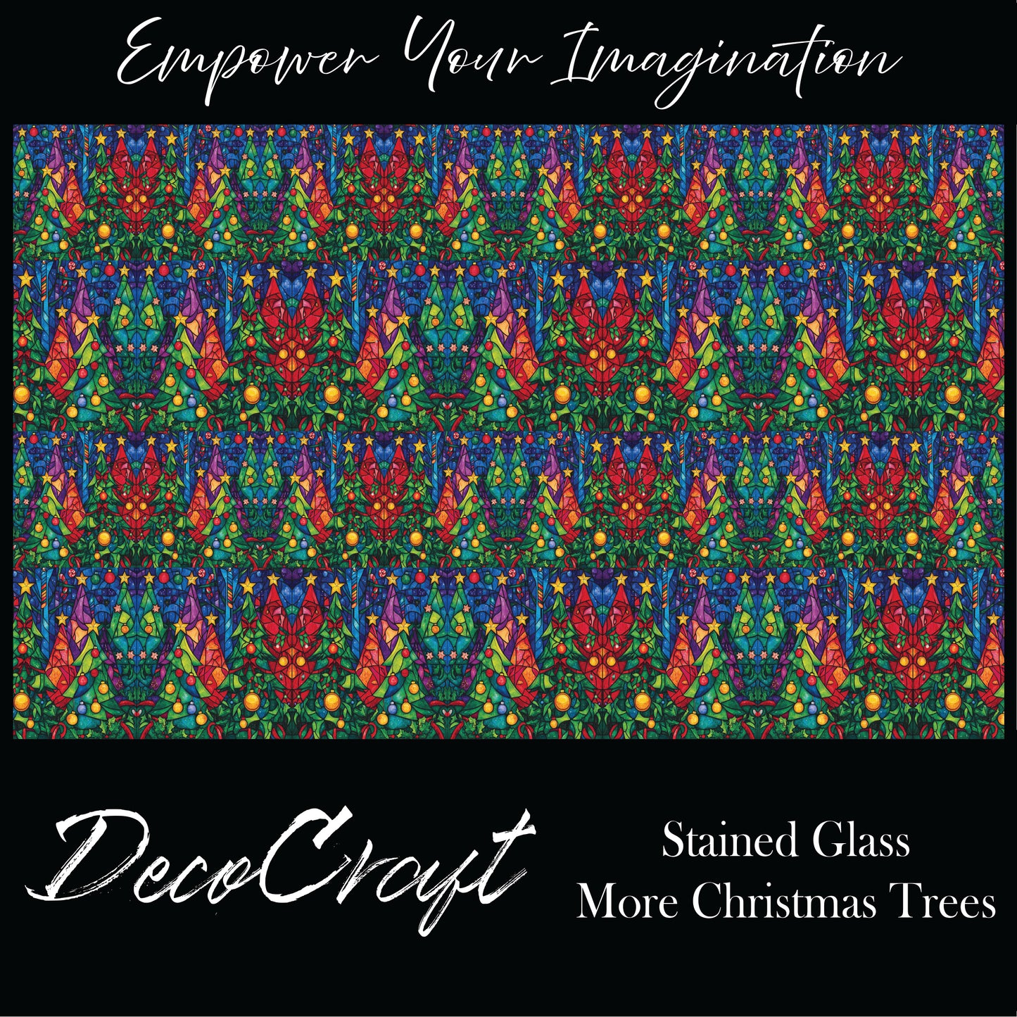 DecoCraft - Stained Glass - More Christmas Trees