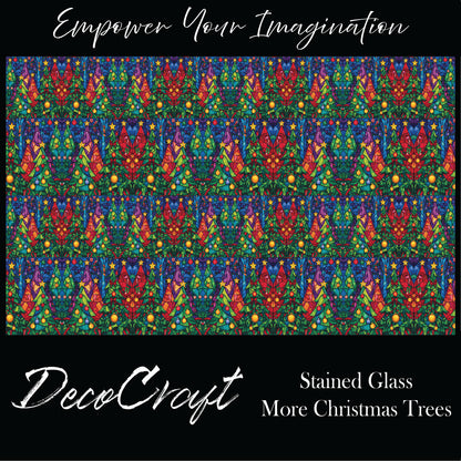 DecoCraft - Stained Glass - More Christmas Trees
