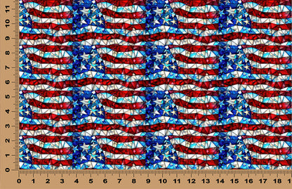 DecoCraft - Stained Glass - American Flag