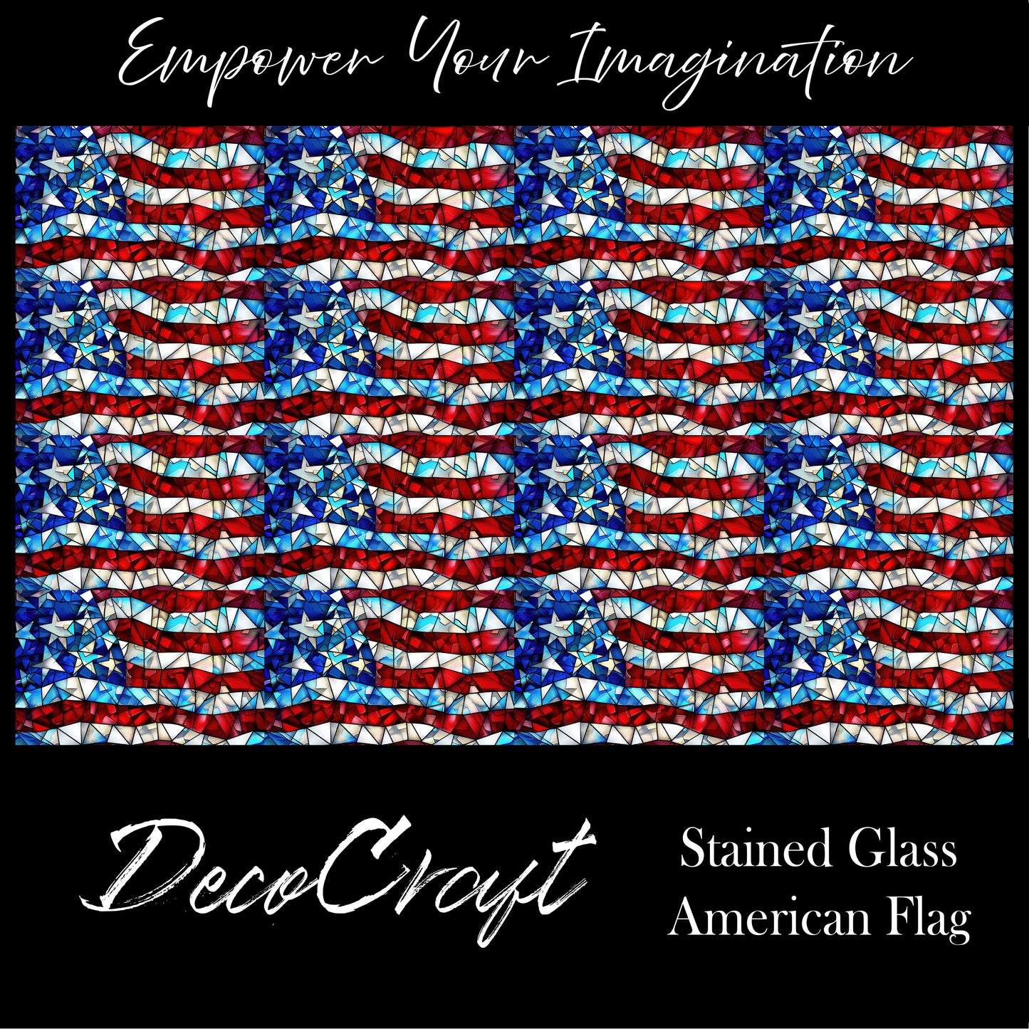 DecoCraft - Stained Glass - American Flag
