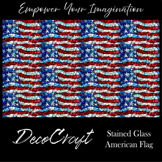 DecoCraft - Stained Glass - American Flag