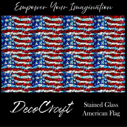 DecoCraft - Stained Glass - American Flag