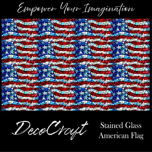 DecoCraft - Stained Glass - American Flag