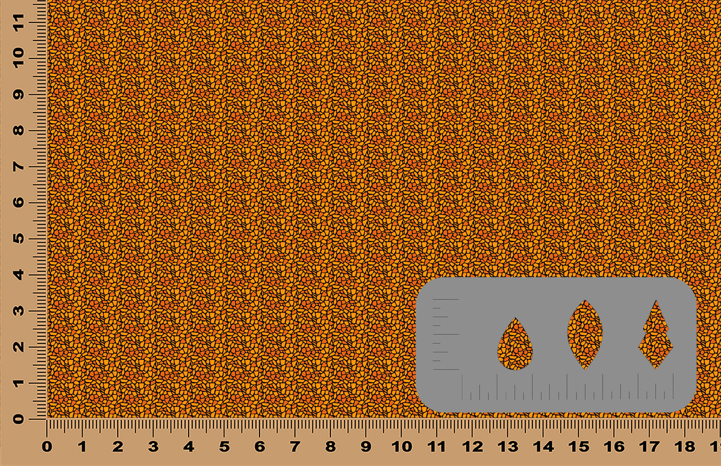 DecoCraft - Halloween - Orange Mosaic
