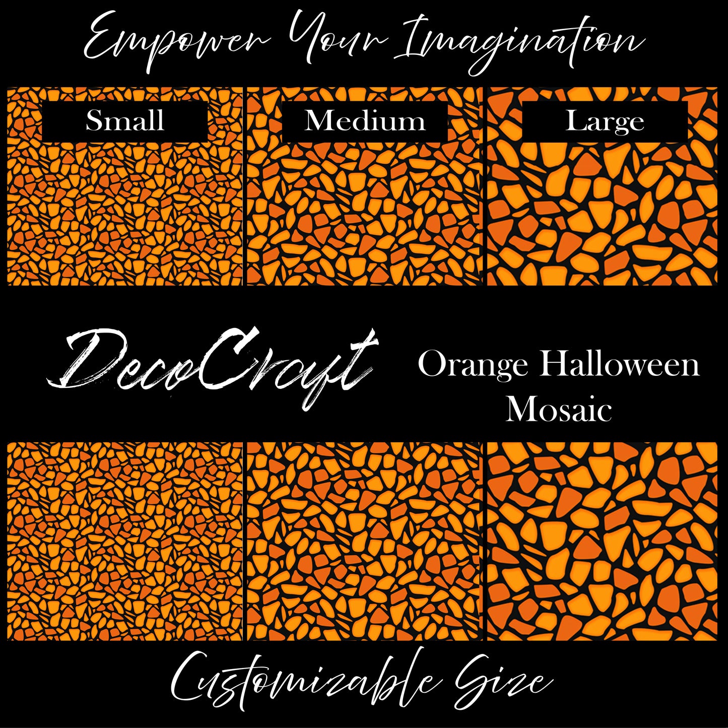 DecoCraft - Halloween - Orange Mosaic