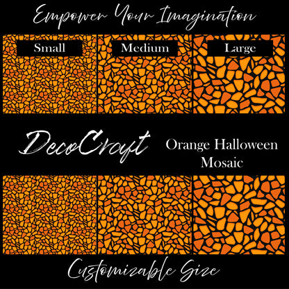 DecoCraft - Halloween - Orange Mosaic