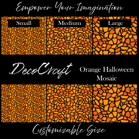 DecoCraft - Halloween - Orange Mosaic