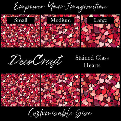 DecoCraft - Stained Glass - Hears