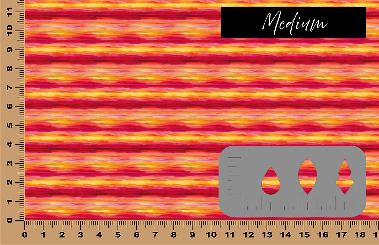 DecoCraft - Skies & Landscapes - Abstract Orange Red Sunset