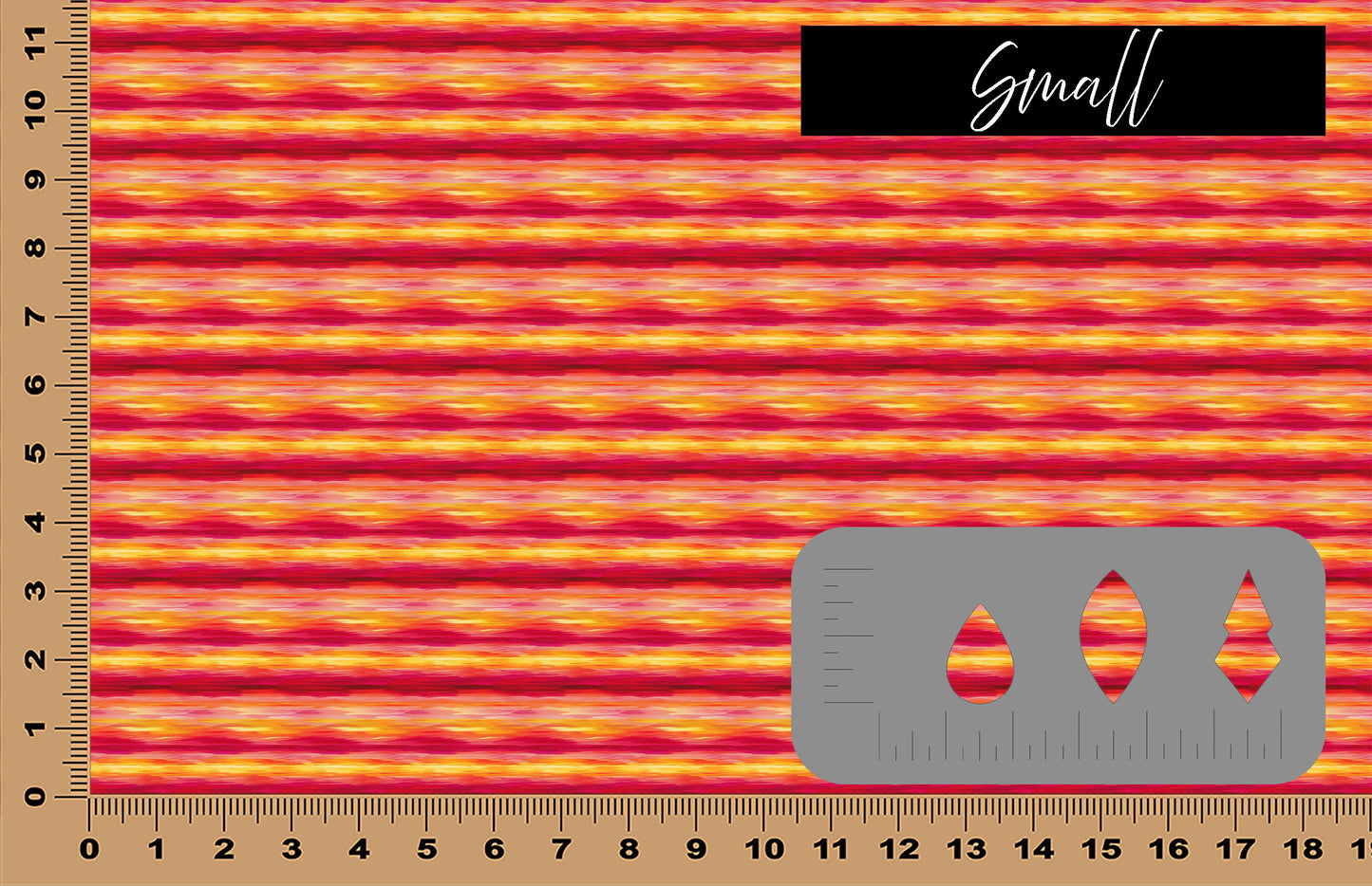 DecoCraft - Skies & Landscapes - Abstract Orange Red Sunset