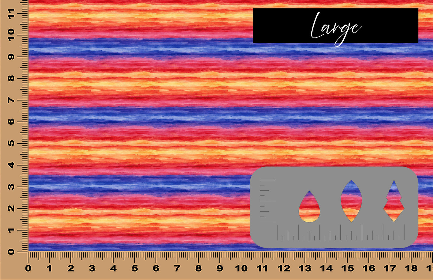 DecoCraft - Skies & Landscapes - Abstract Orange, Red, & Blue Sunset