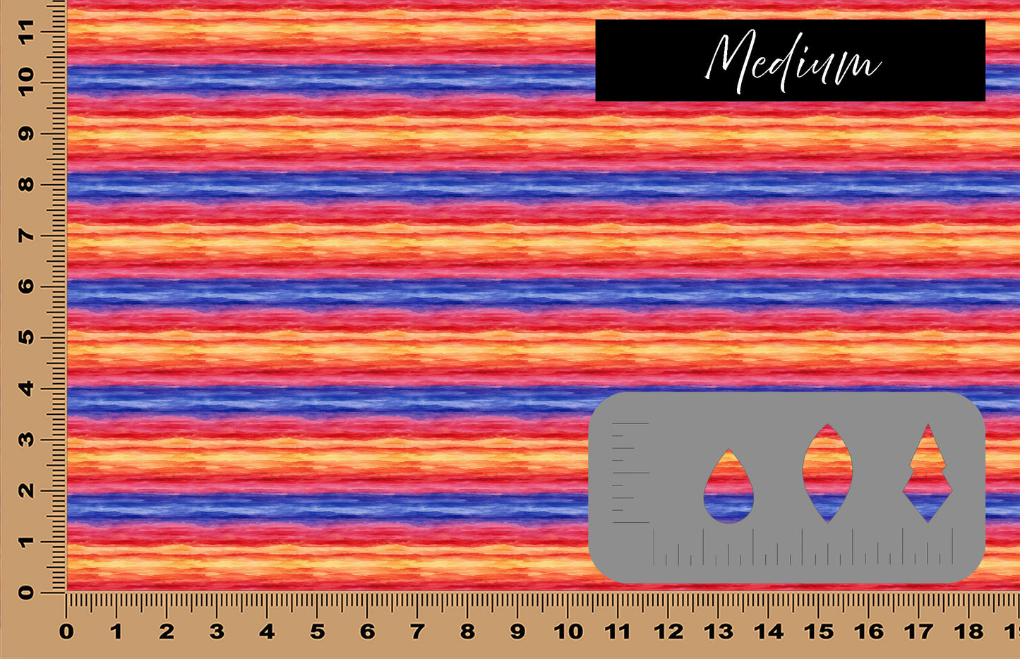 DecoCraft - Skies & Landscapes - Abstract Orange, Red, & Blue Sunset
