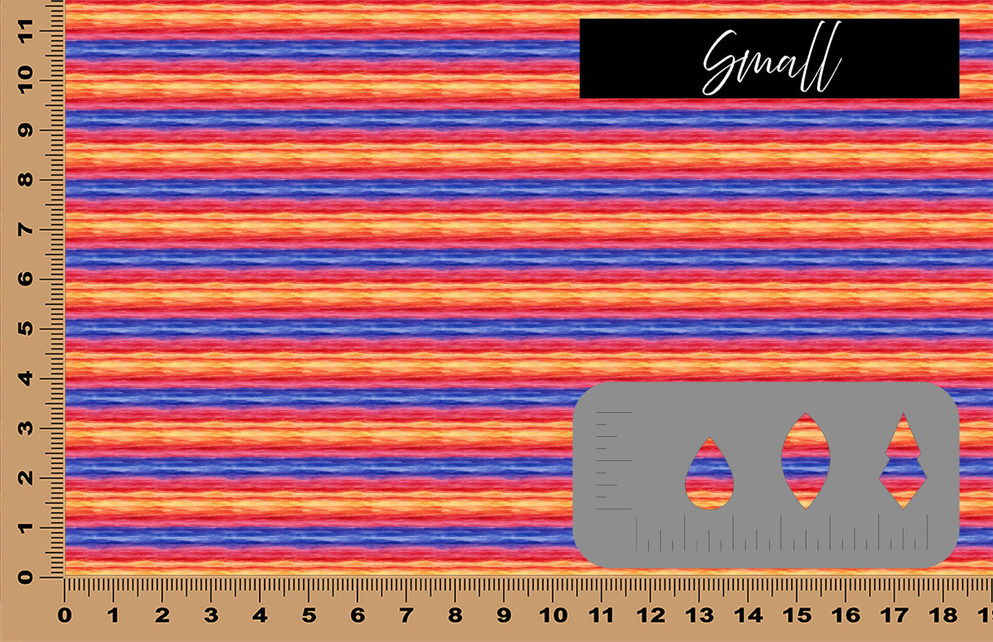 DecoCraft - Skies & Landscapes - Abstract Orange, Red, & Blue Sunset