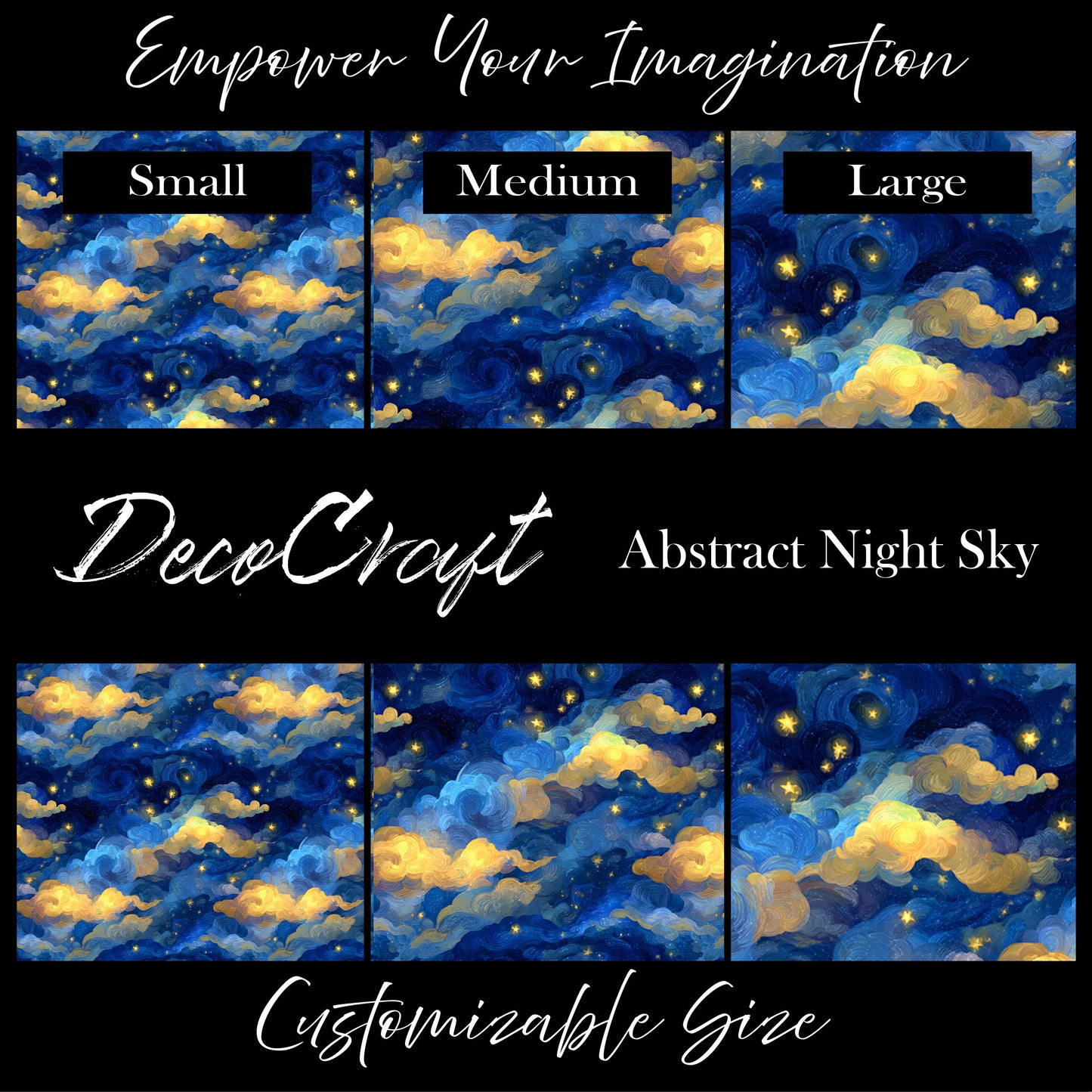 DecoCraft - Skies & Landscapes - Abstract Night Sky