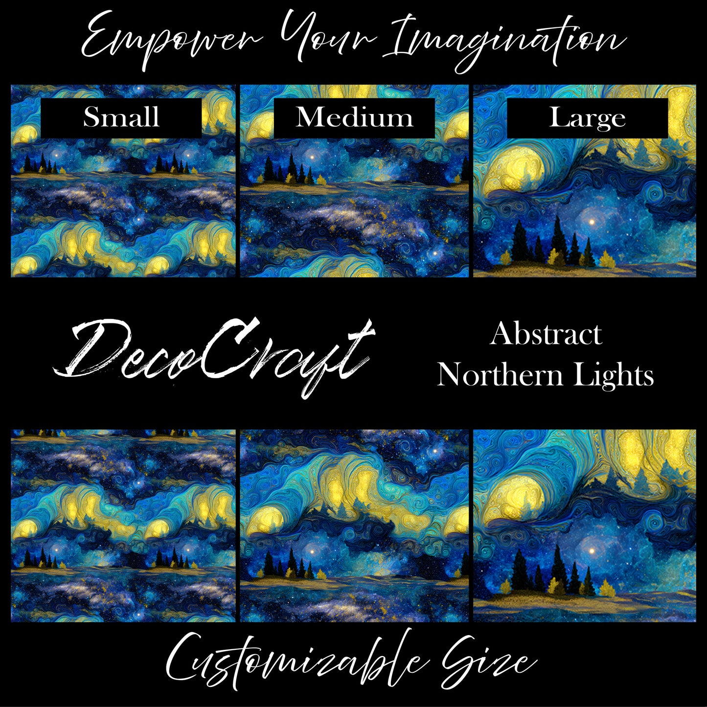 DecoCraft - Skies & Landscapes - Abstract Northern Lights