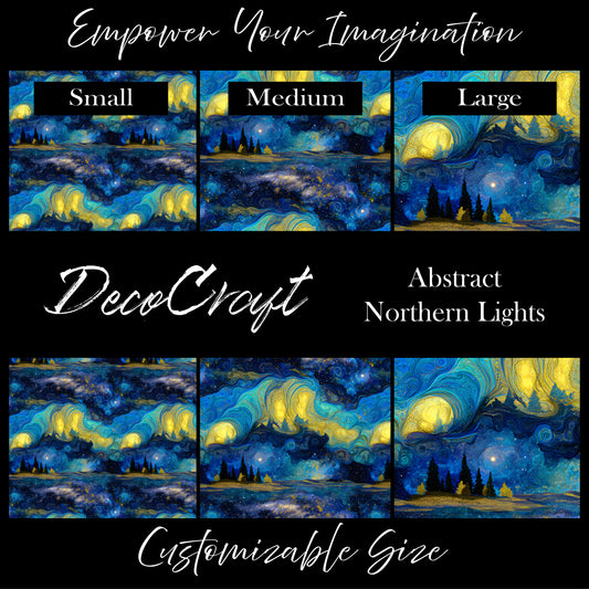 DecoCraft - Skies & Landscapes - Abstract Northern Lights