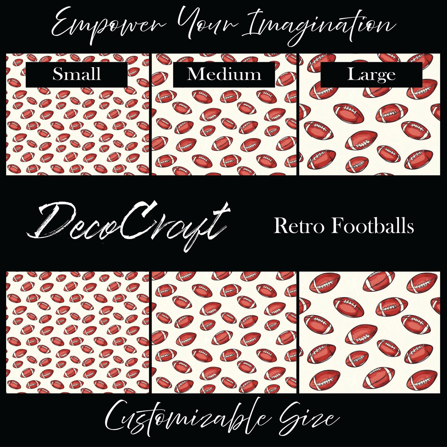 DecoCraft - Sports - Retro Footballs