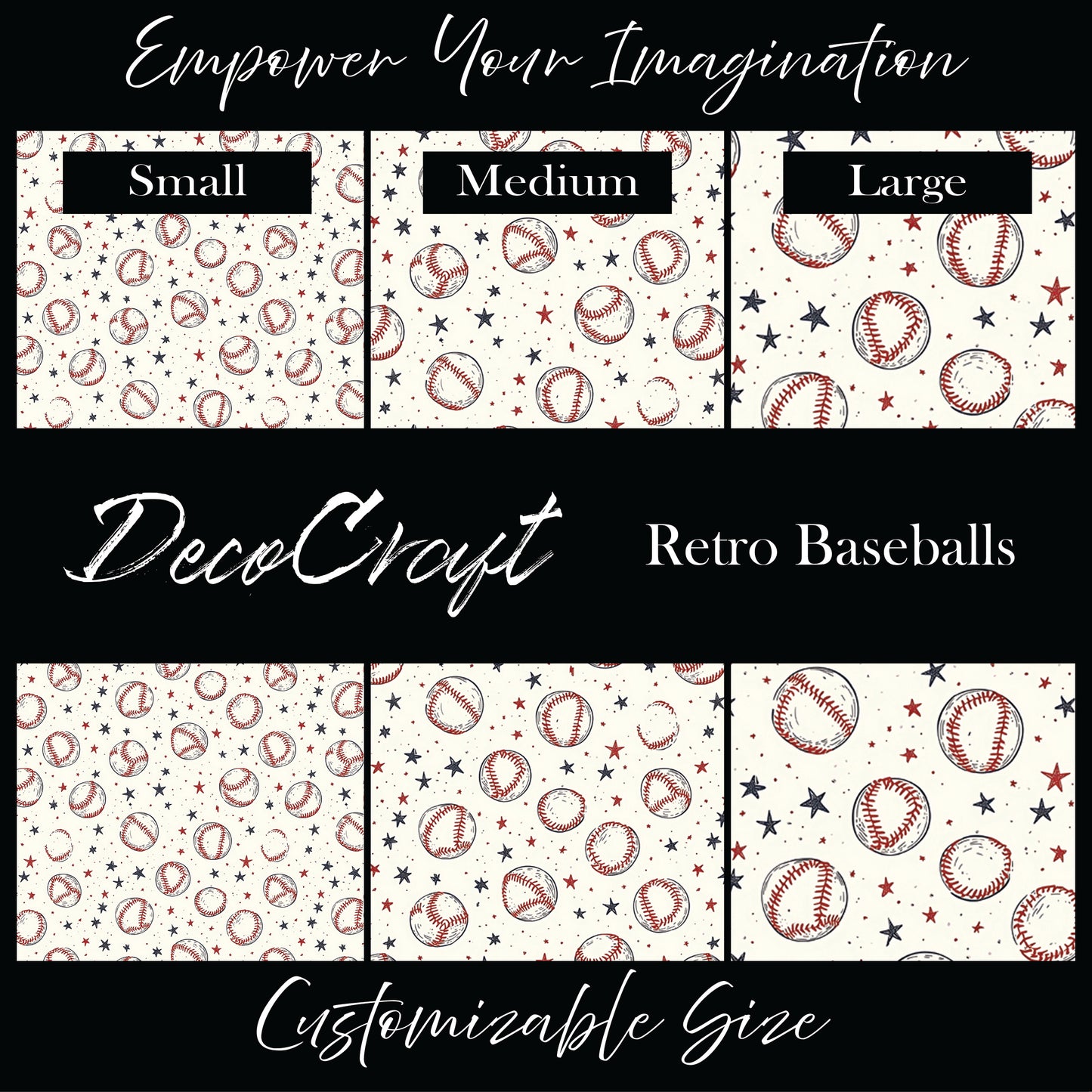 DecoCraft - Sports - Retro Baseballs