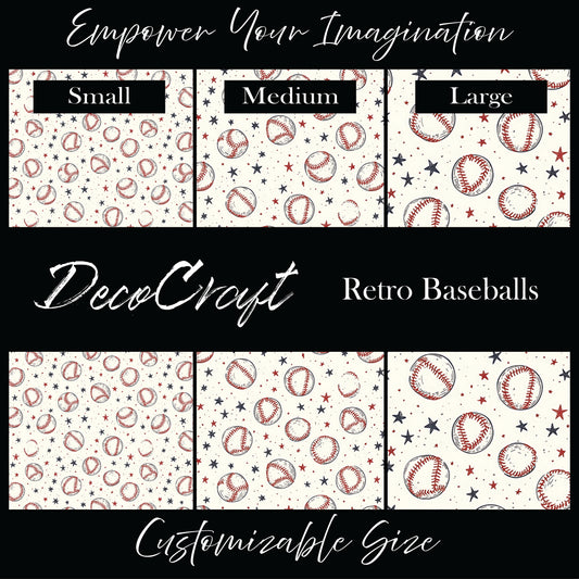 DecoCraft - Sports - Retro Baseballs