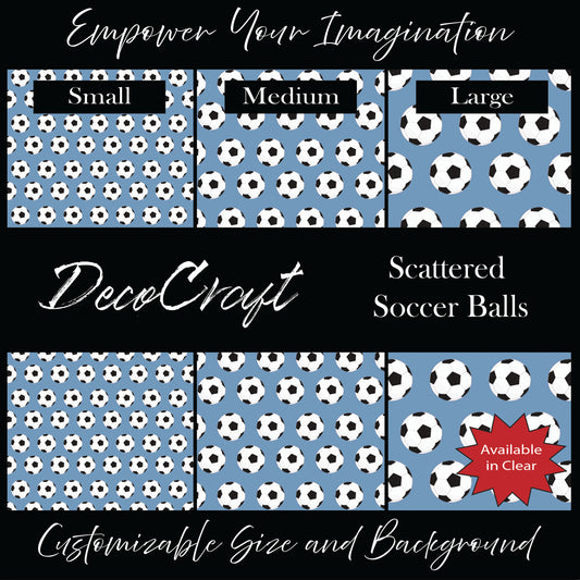 DecoCraft - Sports - Scattered Soccer Balls