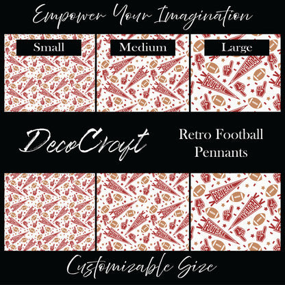 DecoCraft - Sports - Retro Football Pennants