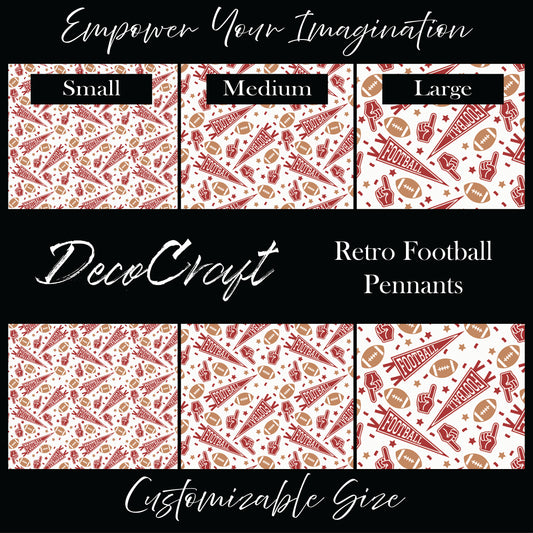 DecoCraft - Sports - Retro Football Pennants