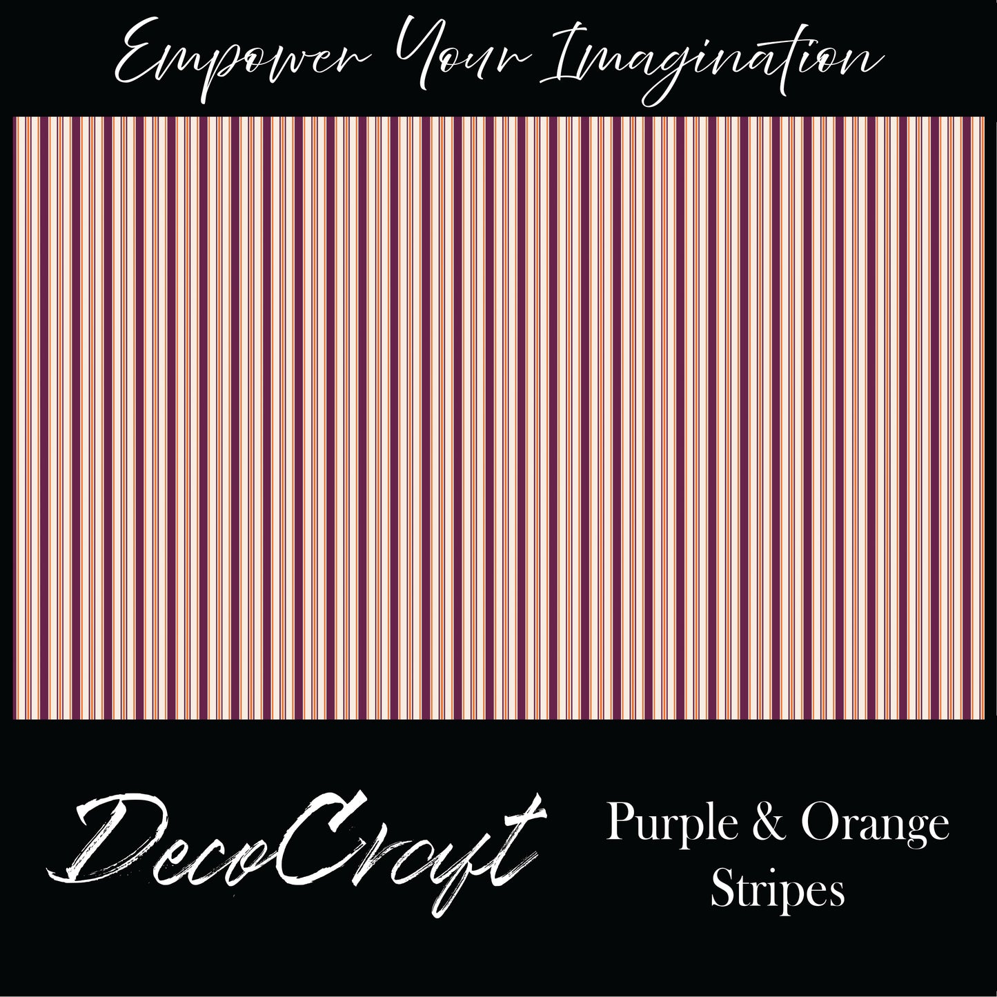 DecoCraft - Stripes - Purple & Orange Stripes
