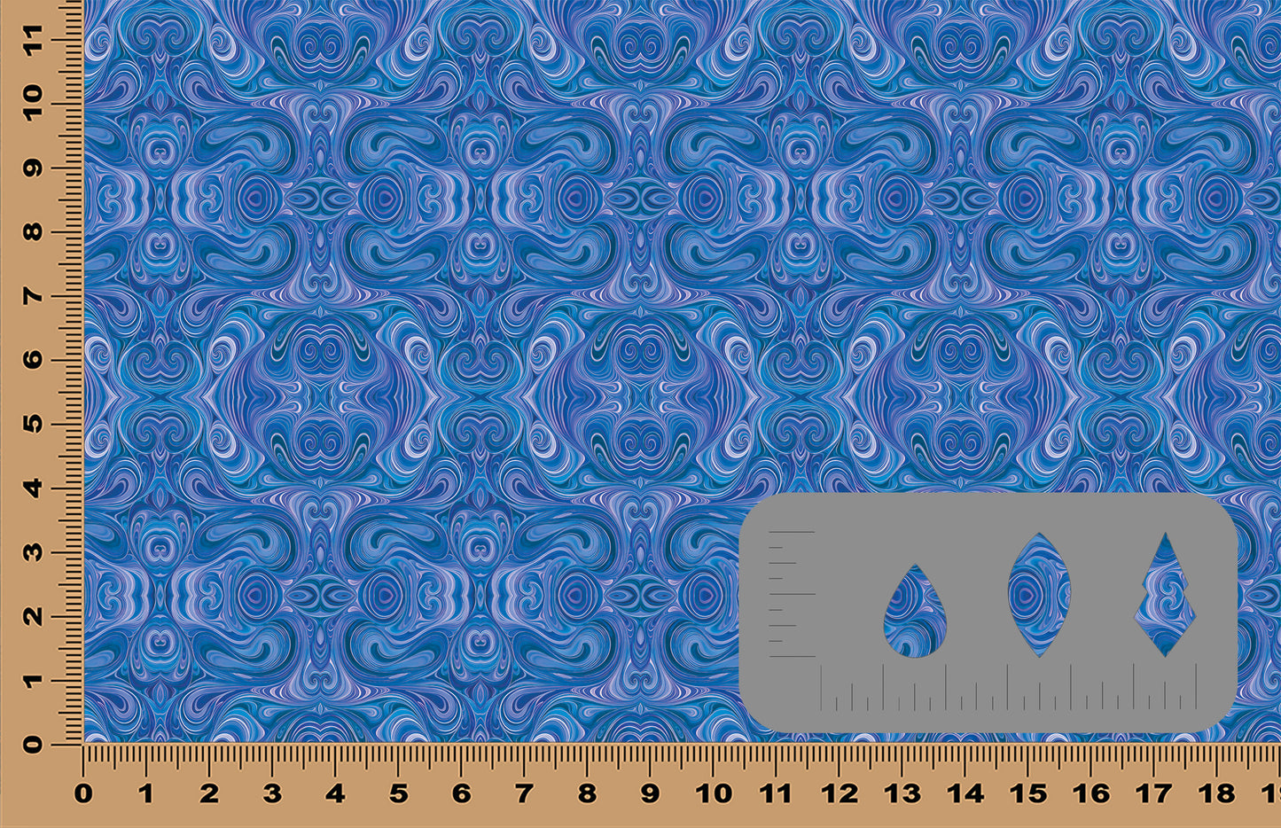 DecoCraft - Swirls - Abstract Swirls Blue