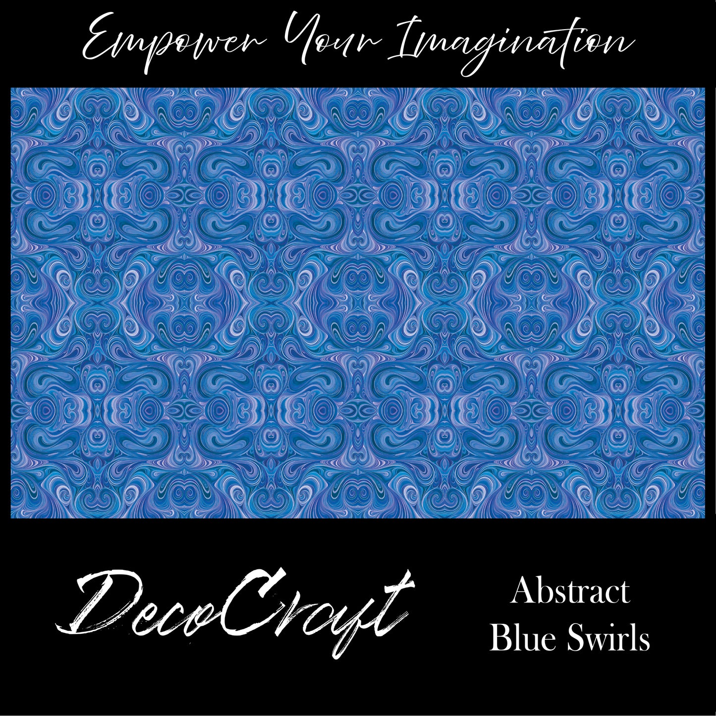 DecoCraft - Swirls - Abstract Swirls Blue