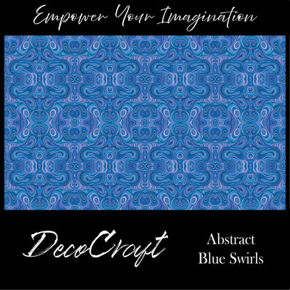 DecoCraft - Swirls - Abstract Swirls Blue