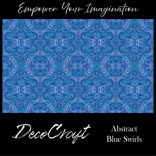 DecoCraft - Swirls - Abstract Swirls Blue