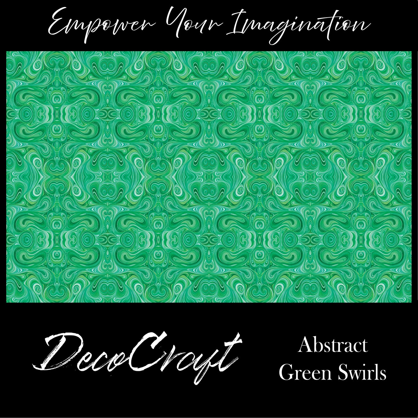 DecoCraft - Swirls - Abstract Swirls Green