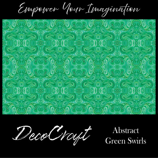 DecoCraft - Swirls - Abstract Swirls Green