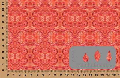 DecoCraft - Swirls - Abstract Swirls Red