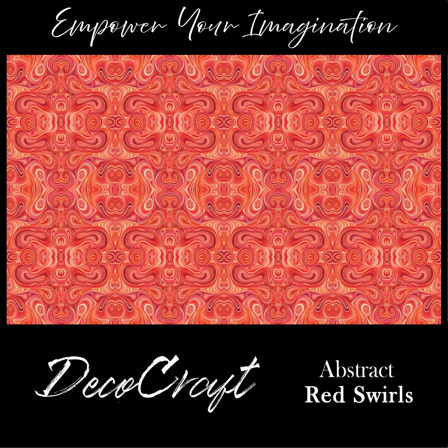 DecoCraft - Swirls - Abstract Swirls Red