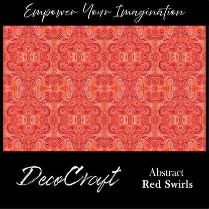 DecoCraft - Swirls - Abstract Swirls Red