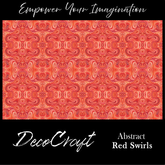 DecoCraft - Swirls - Abstract Swirls Red