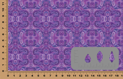 DecoCraft - Swirls - Abstract Swirls Purple
