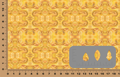 DecoCraft - Swirls - Abstract Swirls Yellow