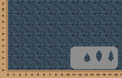 DecoCraft - Swirls - Dark Swirls - Blue