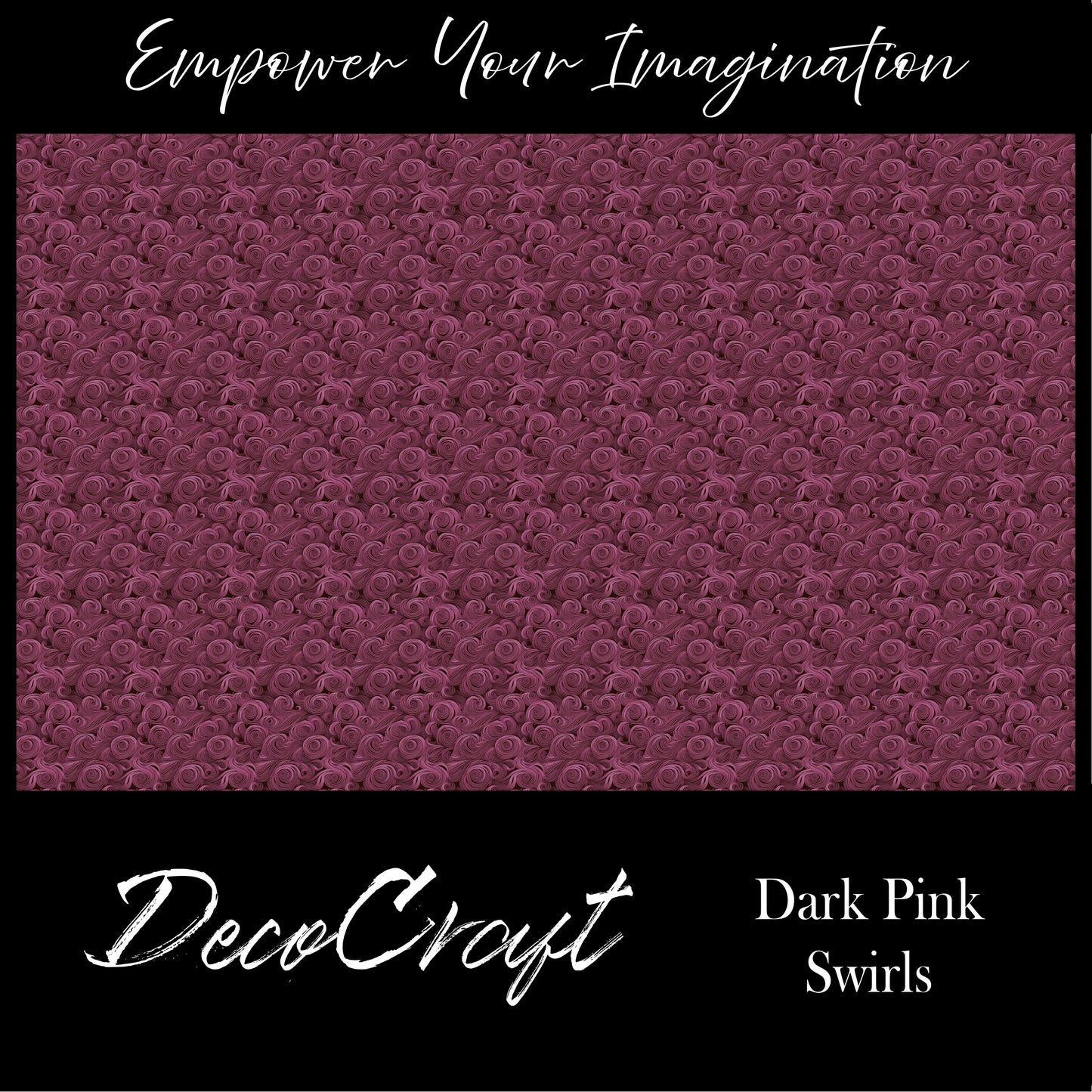 DecoCraft - Swirls - Dark Swirls - Pink