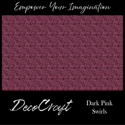 DecoCraft - Swirls - Dark Swirls - Pink